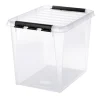 Boligindretning ^ SmartStore CLASSIC 50 OPBEVARINGSKASSE M. LÅG TRANSPARENT 52 L