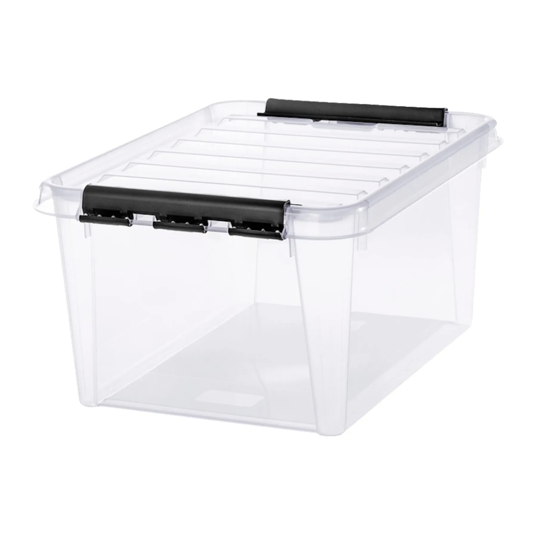 Boligindretning ^ SmartStore CLASSIC 31 OPBEVARINGSKASSE M. LÅG TRANSPARENT 32 L