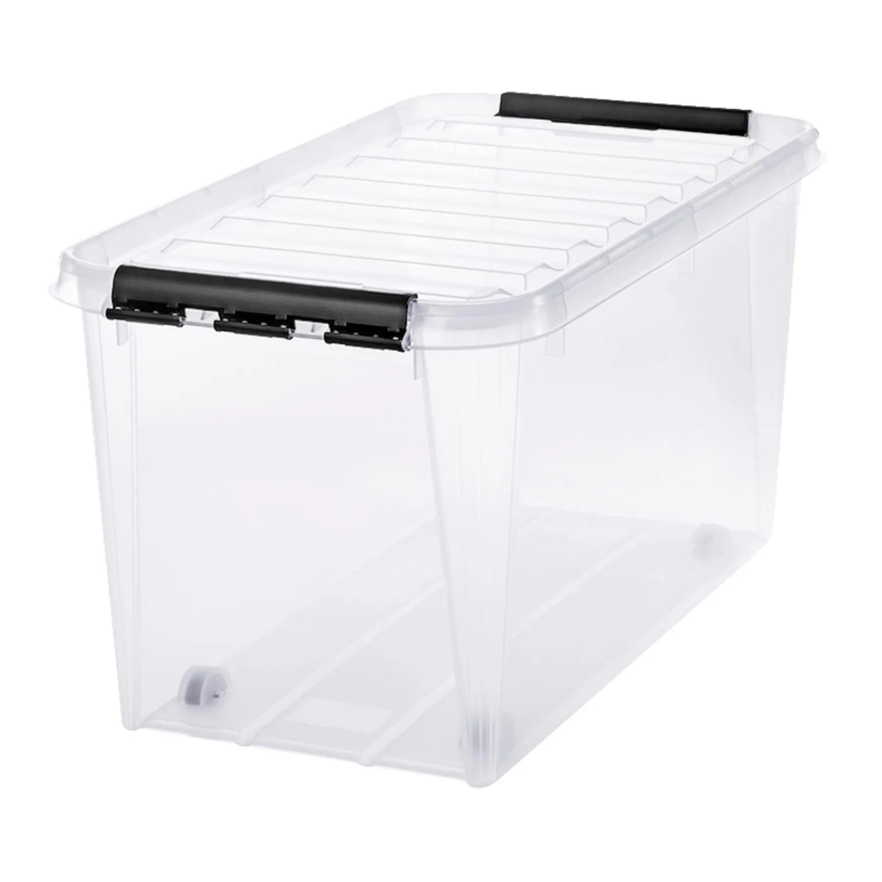 CLASSIC 70 OPBEVARINGSKASSE M LÅG OG HJUL TRANSPARENT 70 L>SmartStore Best