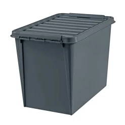 RECYCLED 70 OPBEVARINGSKASSE M. LÅG GRÅ 70 L>SmartStore Sale