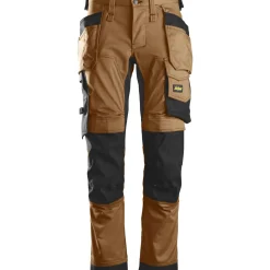 Arbejdsbukser ^ Snickers Workwear ALLROUNDWORK 6241 ARBEJDSBUKS 48 BRUN/SORT