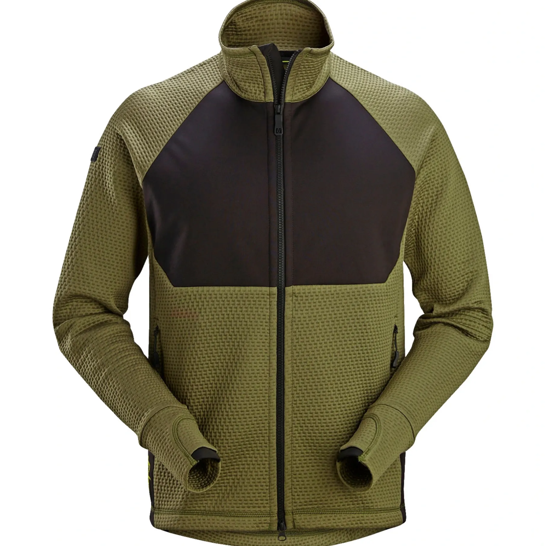 8404 FLEECEJAKKE XL KHAKIGRØN/SORT>Snickers Workwear Sale