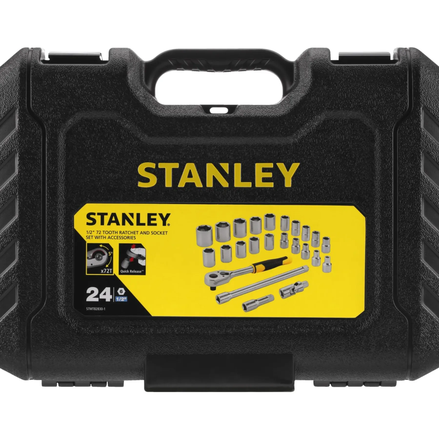 Fastnøgle ^ Stanley STMT82830-1 TOPNØGLESÆT 1/2" 24 DELE