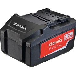 Batterier & Ladere ^ Starmix CAS BATTERI 18V 5,2 AH 1 STK