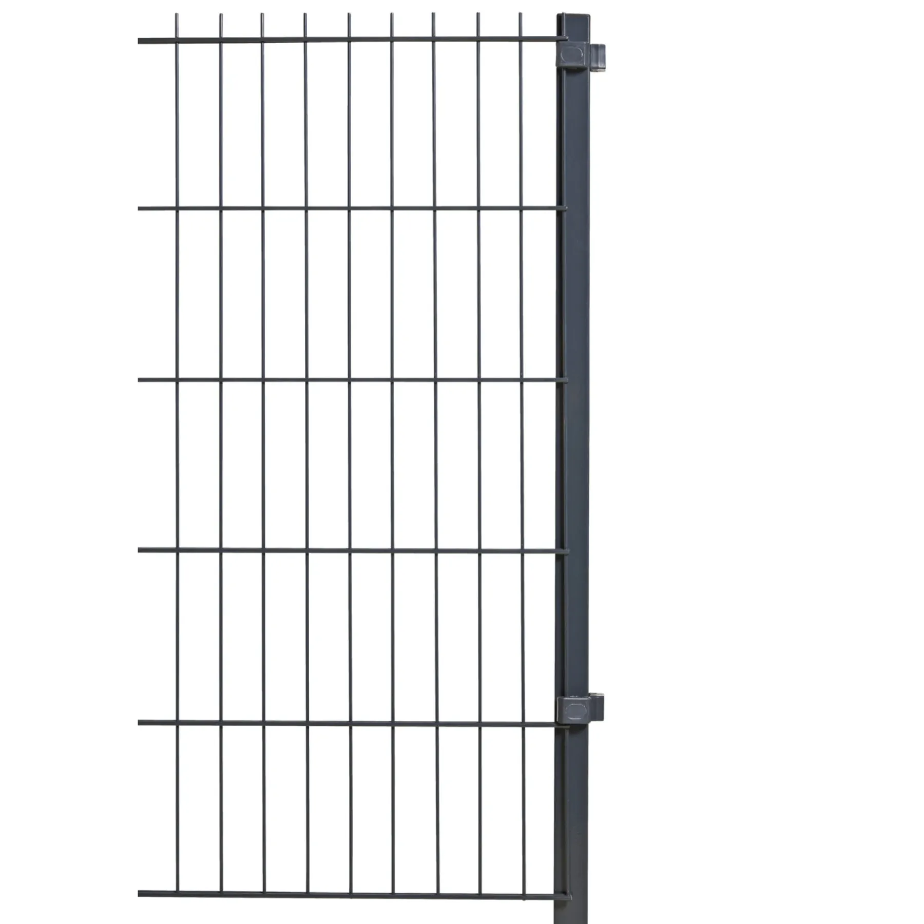 Systemhegn ^ Superroof PANELHEGN H150 STOLPE GRÅ GALV. STÅL