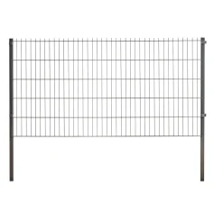 Systemhegn ^ Superroof PANELHEGN 200 X 103 CM HEGN GRÅ GALV. STÅL