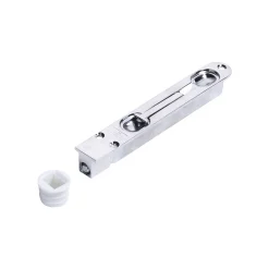 Møbel- & Inventarbeslag ^ Svalk M/HVID BØSNING KANTRIGLE 138X20 MM SØLV 1 STK
