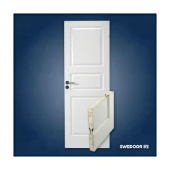 Indvendige Døre ^ Swedoor ADVANCE-LINE COMPACT 03 FORMPRESSET MASSIV DØR 7X21