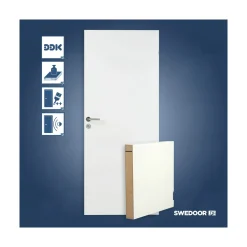 ADVANCE-LINE STABLE GLAT MASSIV DØR HVID 9X21>Swedoor Online