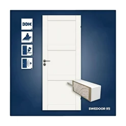 Indvendige Døre ^ Swedoor ADVANCE-LINE UNIQUE FORMPRESSET MASSIV DØR 9X21