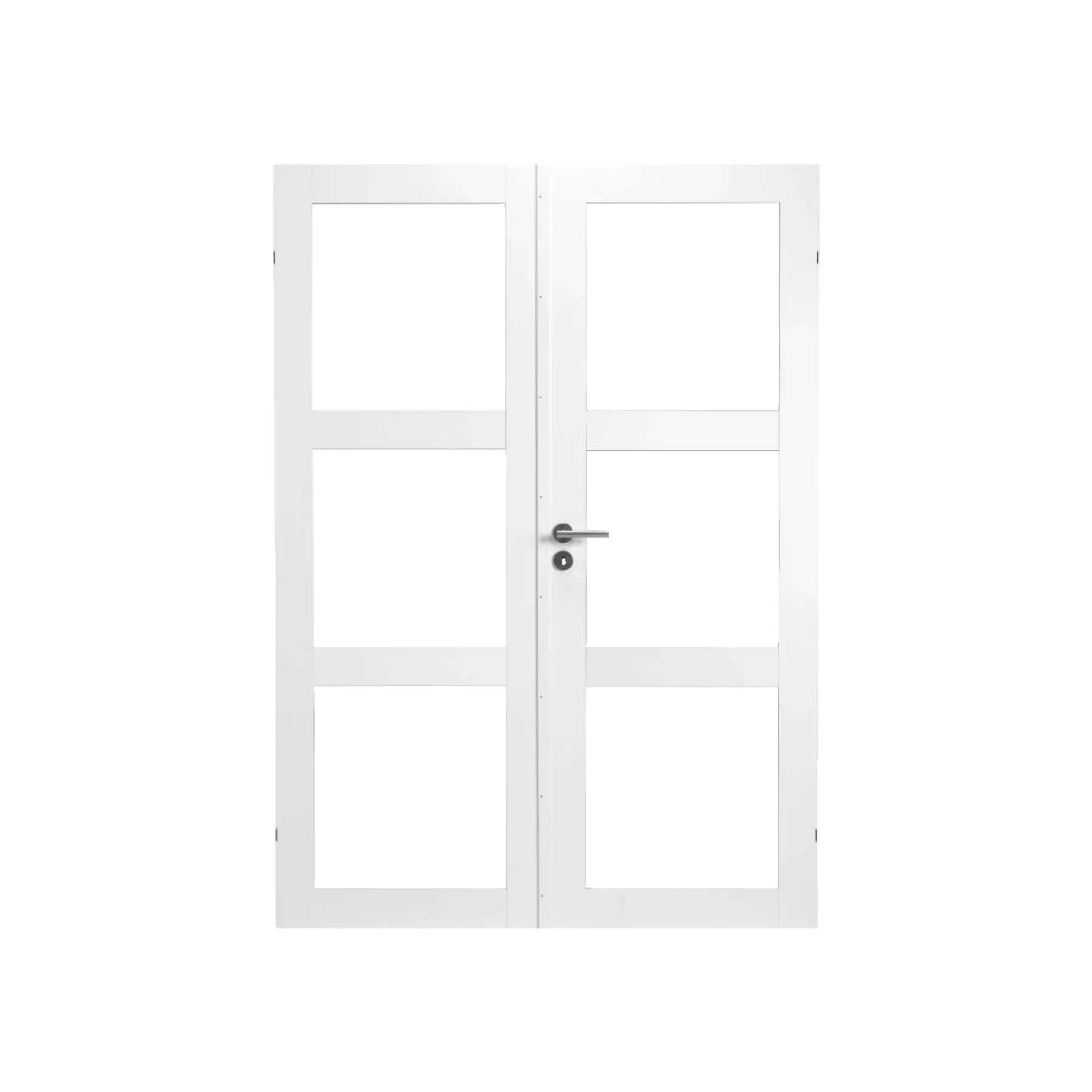 Indvendige Døre ^ Swedoor CLEVER-LINE PURITY GW3L DOBBELT GLASDØR INKL. KARMSÆT 110 MM 17X21