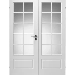 Indvendige Døre ^ Swedoor CLEVER-LINE STYLE SP10 DOBBELT GLASDØR INKL. KARMSÆT 100 MM 17X21
