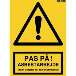 ASBEST ADVARSELSSKILT>Sydvesta Online