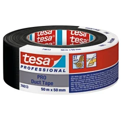 PROFESSIONAL PRO LÆRREDSTAPE 50M X 50MM SORT>Tesa Clearance