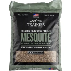 Grilltilbehør ^ Traeger MESQUITE TRÆPILLER TIL GRILL 9 KG