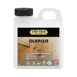 Træpleje & Lak ^ Trip Trap VANDBASERET OLIEPLEJE 1 L HVID