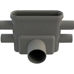 Gulvafløb ^ Unidrain LINE 1413.0075 UDLØBSHUS 75 MM VANDRET