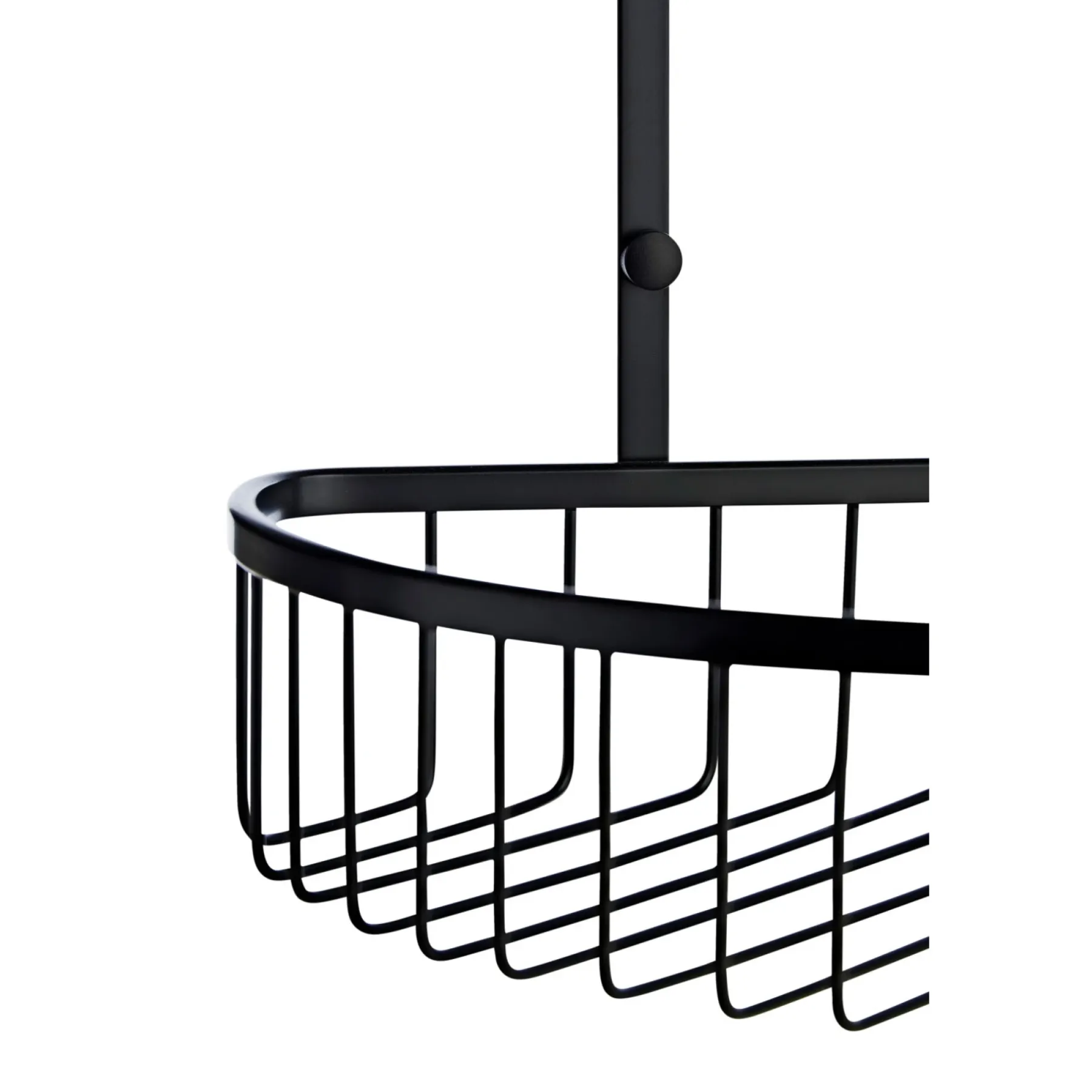 Tilbehør Badeværelse ^ VASSO DH21 DOBBELT HJØRNE TRÅDHYLDE MAT SORT