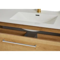 Badeværelsesmøbler ^ VASSO MILANO SOFTCLOSE BADMØBEL VARM EG 2 SKUFFER 80 CM