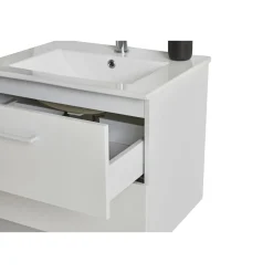Badeværelsesmøbler ^ VASSO MILANO SOFTCLOSE BADMØBEL HVID 2 SKUFFER 60 CM