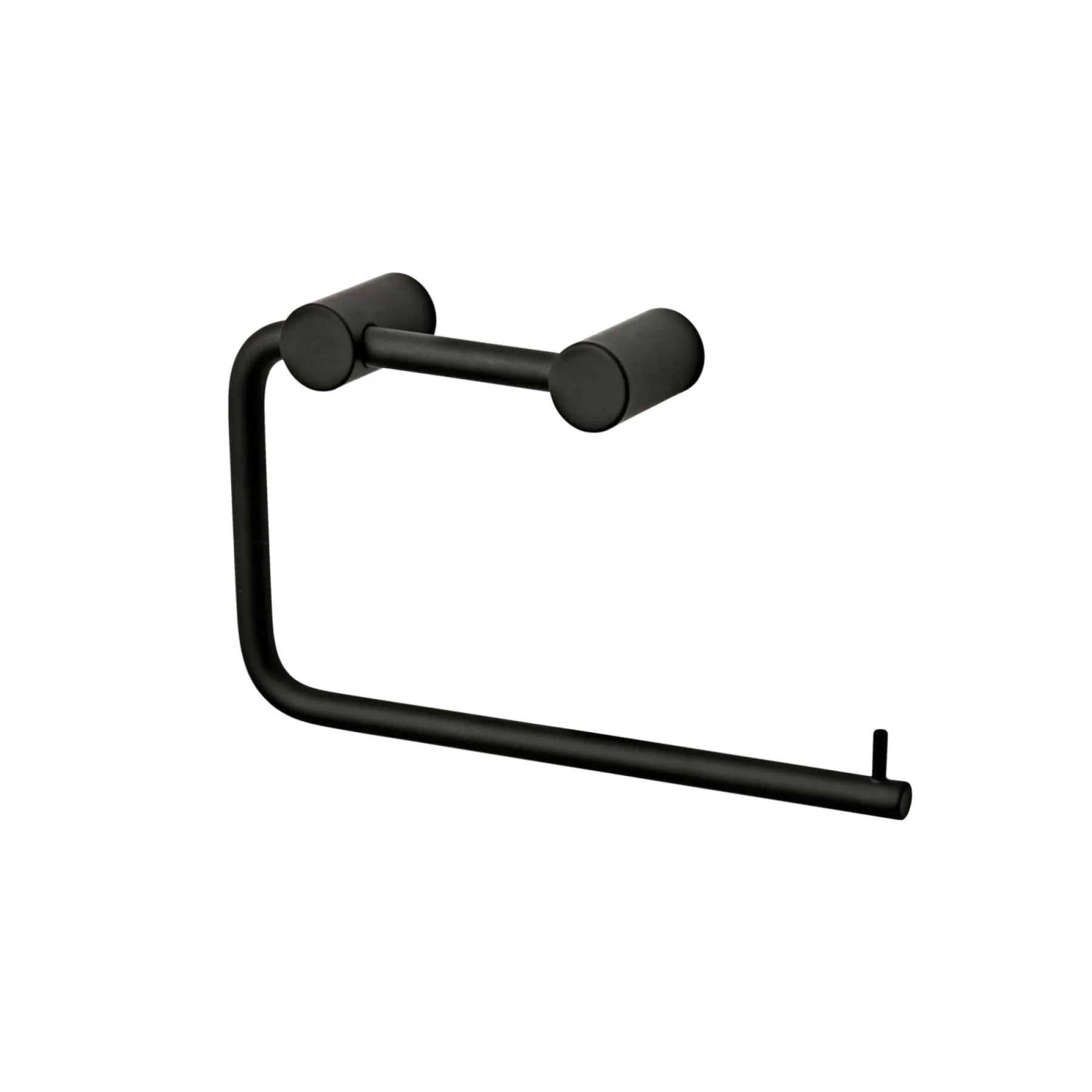 Tilbehør Badeværelse ^ VASSO M/SKRUER TOILETPAPIRHOLDER MAT SORT