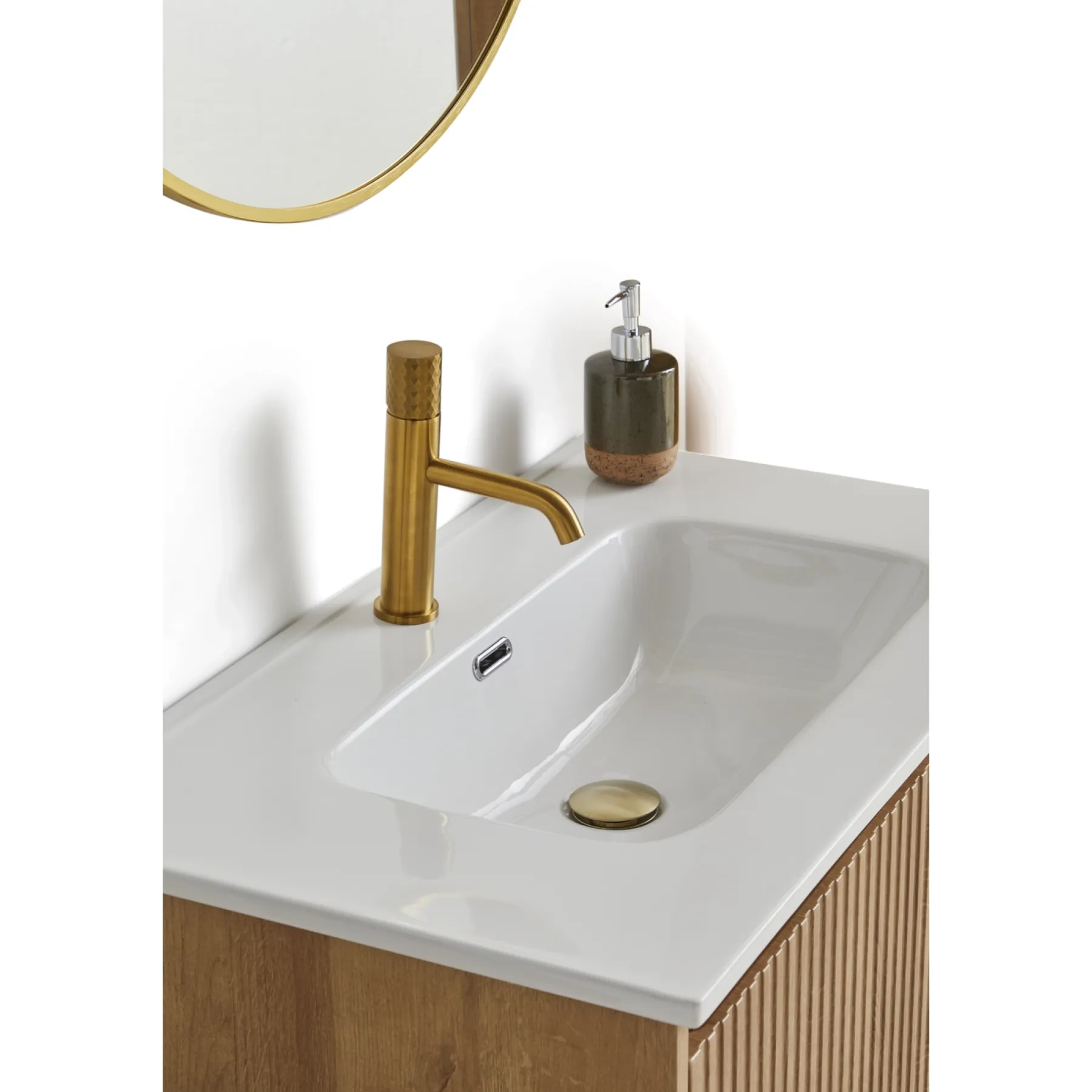 Badeværelsesmøbler ^ VASSO ROMA SOFTCLOSE BADMØBEL VARM EG 1 SKUFFE 80 CM