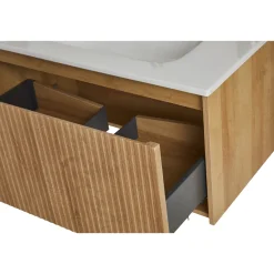 Badeværelsesmøbler ^ VASSO ROMA SOFTCLOSE BADMØBEL VARM EG 1 SKUFFE 80 CM