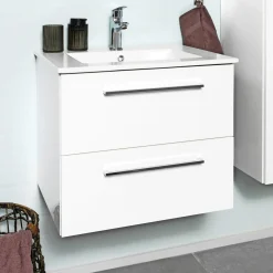 BADMØBEL HVID MAT 2 SKUFFER 60 CM>VASSO Clearance