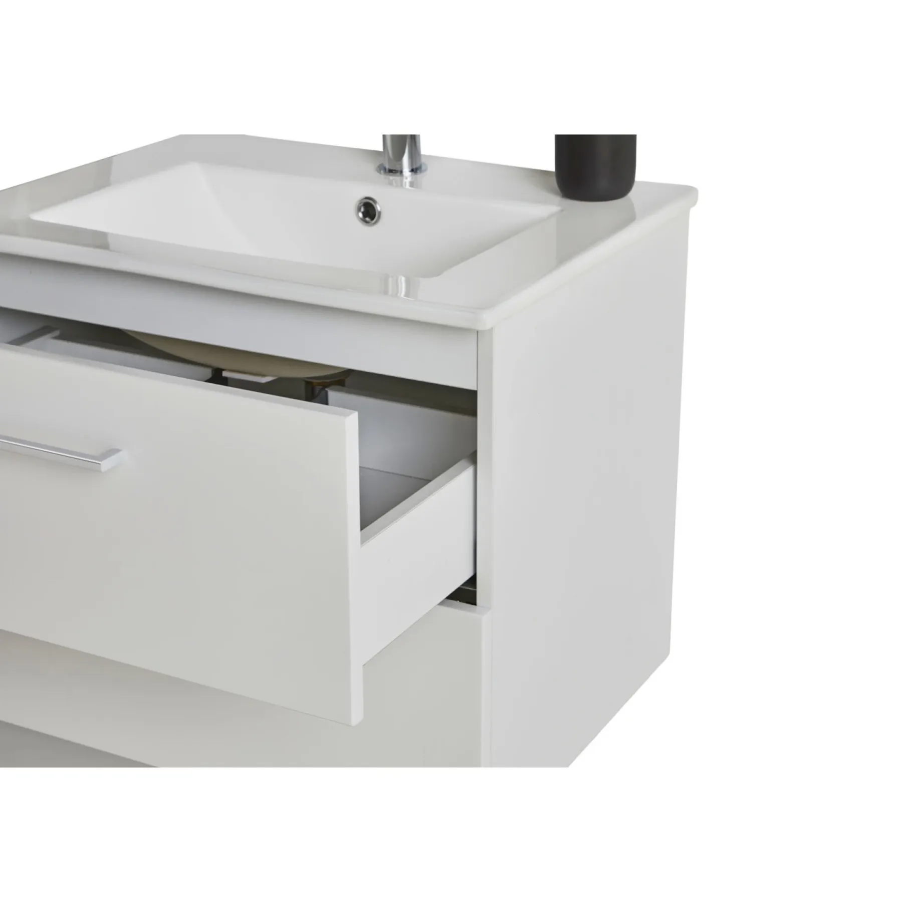 MILANO SOFTCLOSE BADMØBEL HVID 2 SKUFFER 80 CM>VASSO Clearance