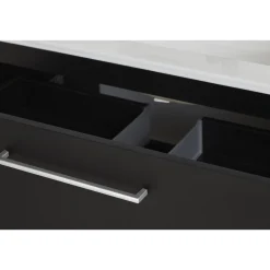 MILANO SOFTCLOSE BADMØBEL SORT 2 SKUFFER 60 CM>VASSO Online