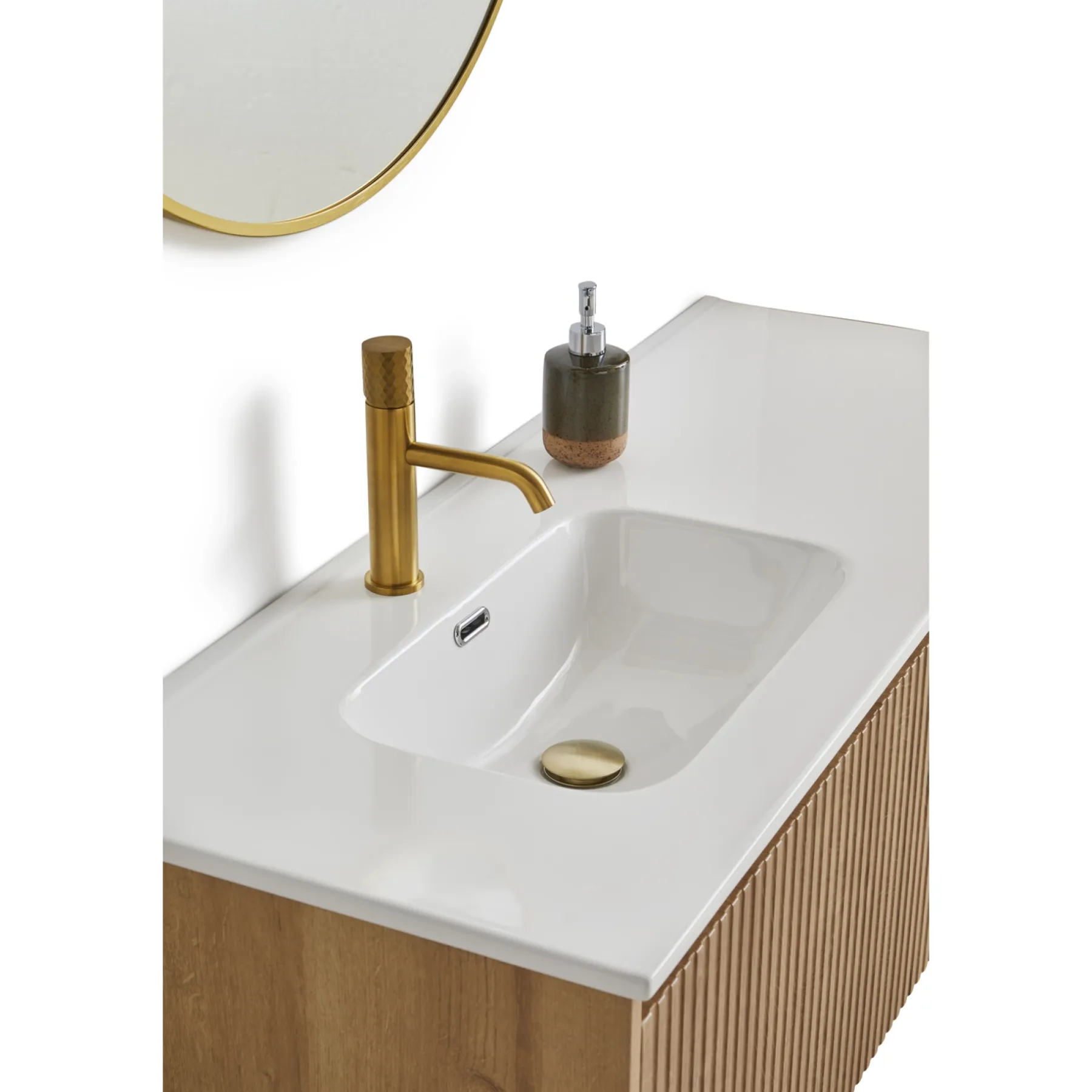 Badeværelsesmøbler ^ VASSO ROMA SOFTCLOSE BADMØBEL VARM EG 2 SKUFFER 120 CM
