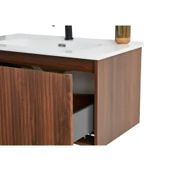 ROMA SOFTCLOSE BADMØBEL VALNØD 1 SKUFFE 80 CM>VASSO Clearance