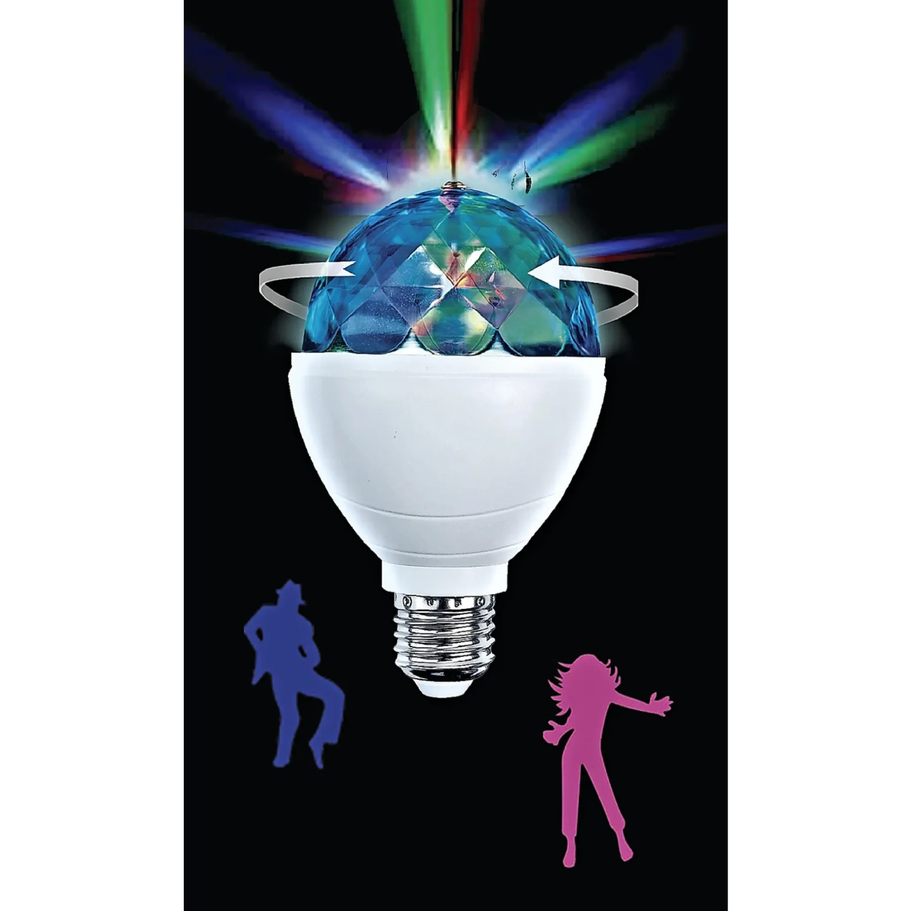 DISCO LED DEKOPÆRE STANDARD E27 3W>Veli Line Online