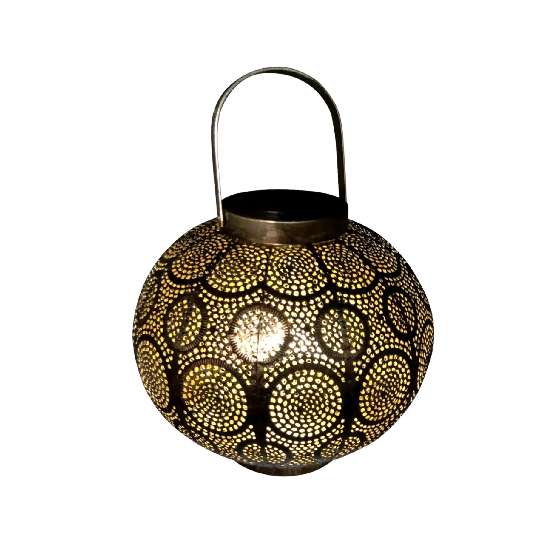 MARRAKECH SOLCELLE LANTERNE KOBBERFARVET 23 CM>Veli Line Online