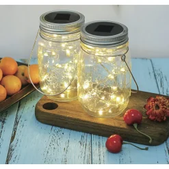 2-PAK GLASKRUKKE SOLCELLE LAMPE KLAR 13,5 CM>Veli Line Clearance