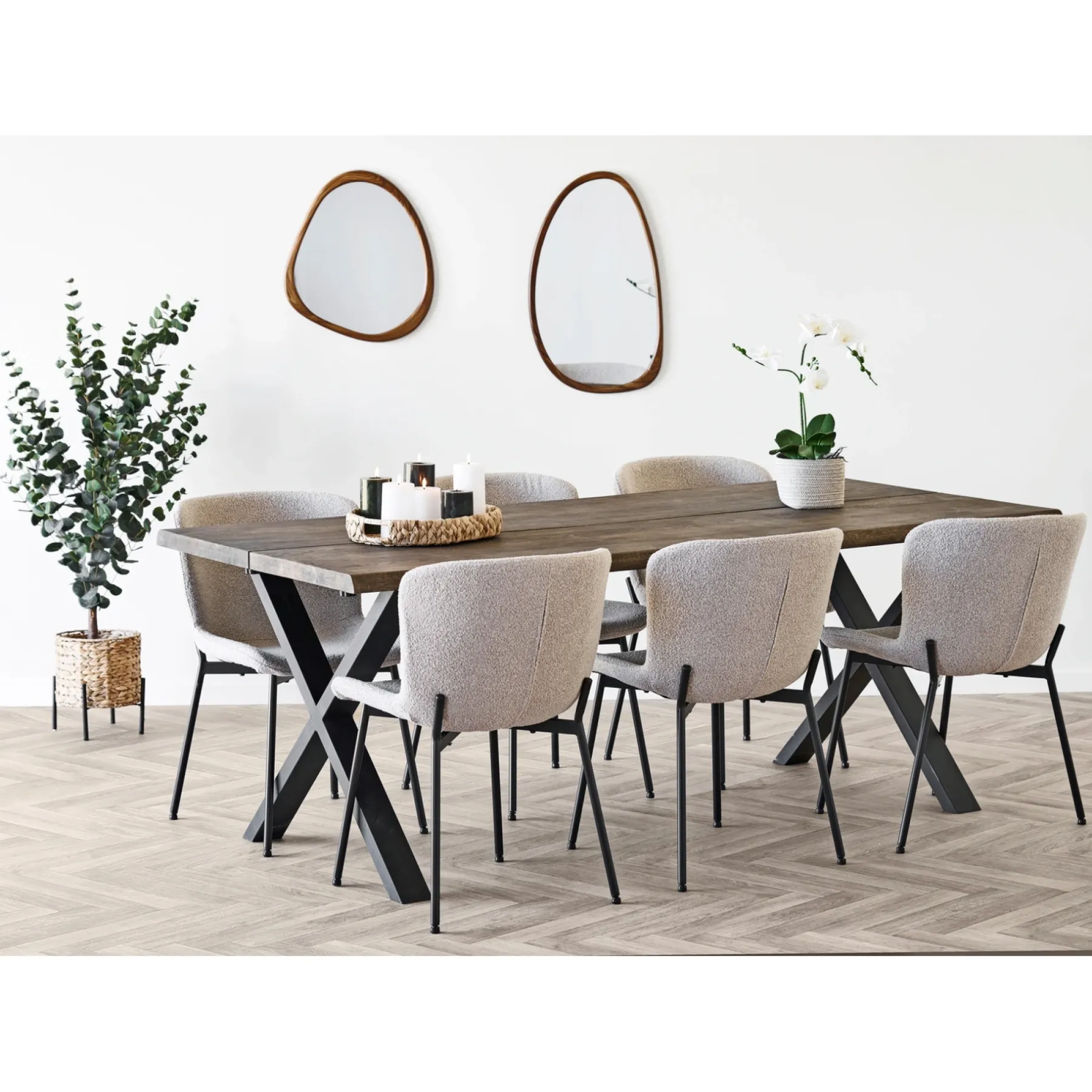 3-PAK OLIVENGRØNNE Ø 7,5X10+12,5+15 CM LED BLOKLYS>Veli Line Sale