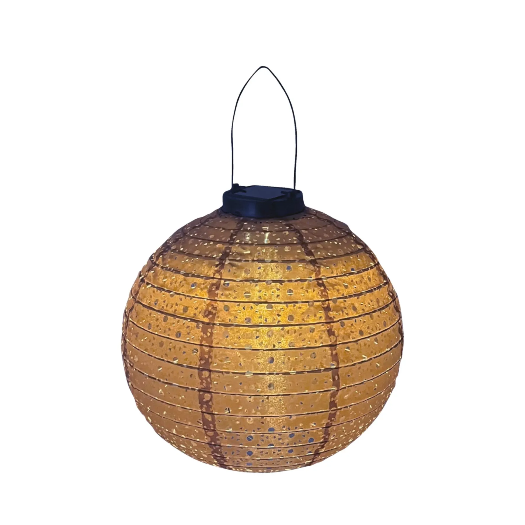 RUND SOLCELLE LANTERNE GYLDENBRUN 25 CM>Veli Line Best