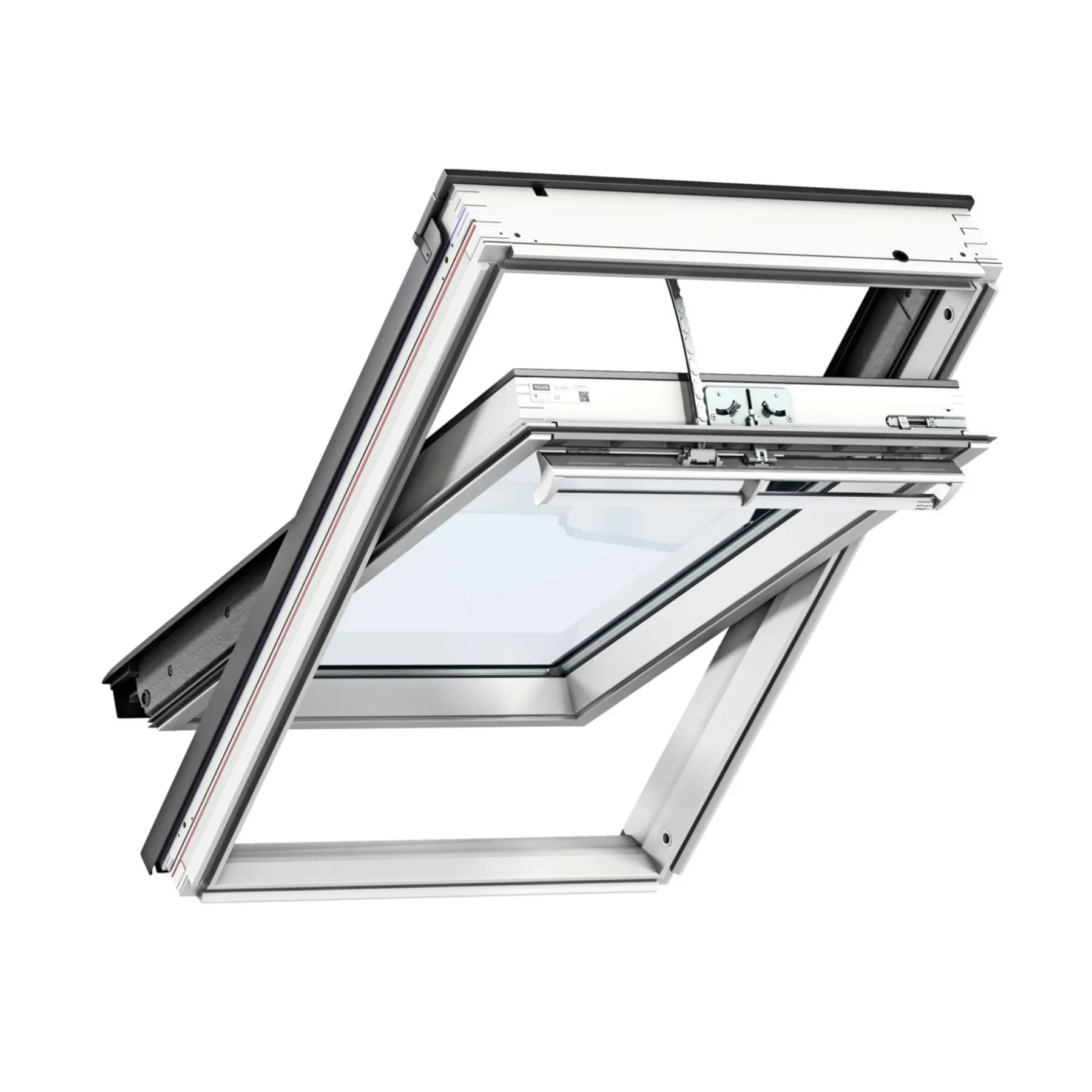 INTEGRA ELEKTRISK VIPPEVINDUE HVIDMALET TRÆ 55 X 78 CM GGL CK02 206821>Velux New