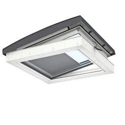 Ovenlysvinduer ^ Velux MØRKLÆGNINGSGARDIN SOLCELLEDREVET HVID DSU0900904550WL