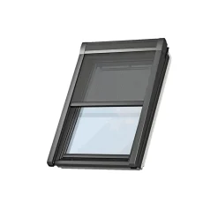 Ovenlysvinduer ^ Velux SOLGARDIN ELEKTRISK SORT MML MK04 5060S
