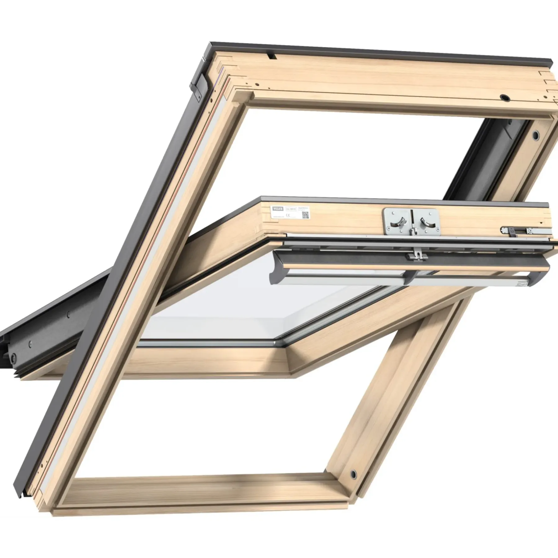 Ovenlysvinduer ^ Velux VIPPEVINDUE HVIDMALET TRÆ 78 X 140 CM GGL MK08 2068