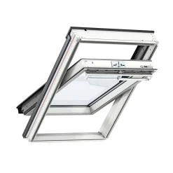 Ovenlysvinduer ^ Velux VIPPEVINDUE HVIDMALET TRÆ 55 X 78 CM GGL CK02 2068
