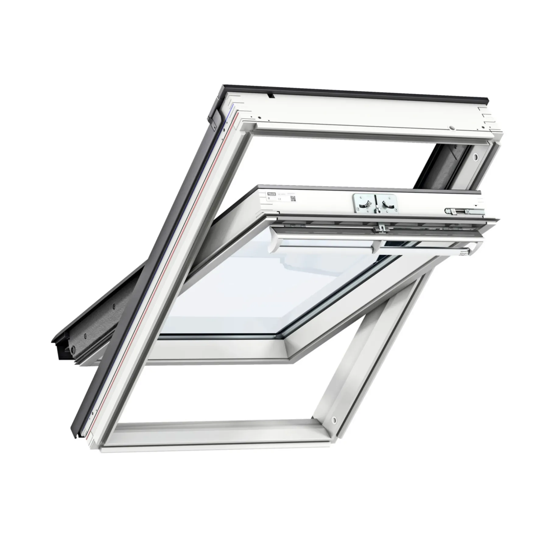 Ovenlysvinduer ^ Velux VIPPEVINDUE HVIDMALET TRÆ 55 X 78 CM GGL CK02 2068