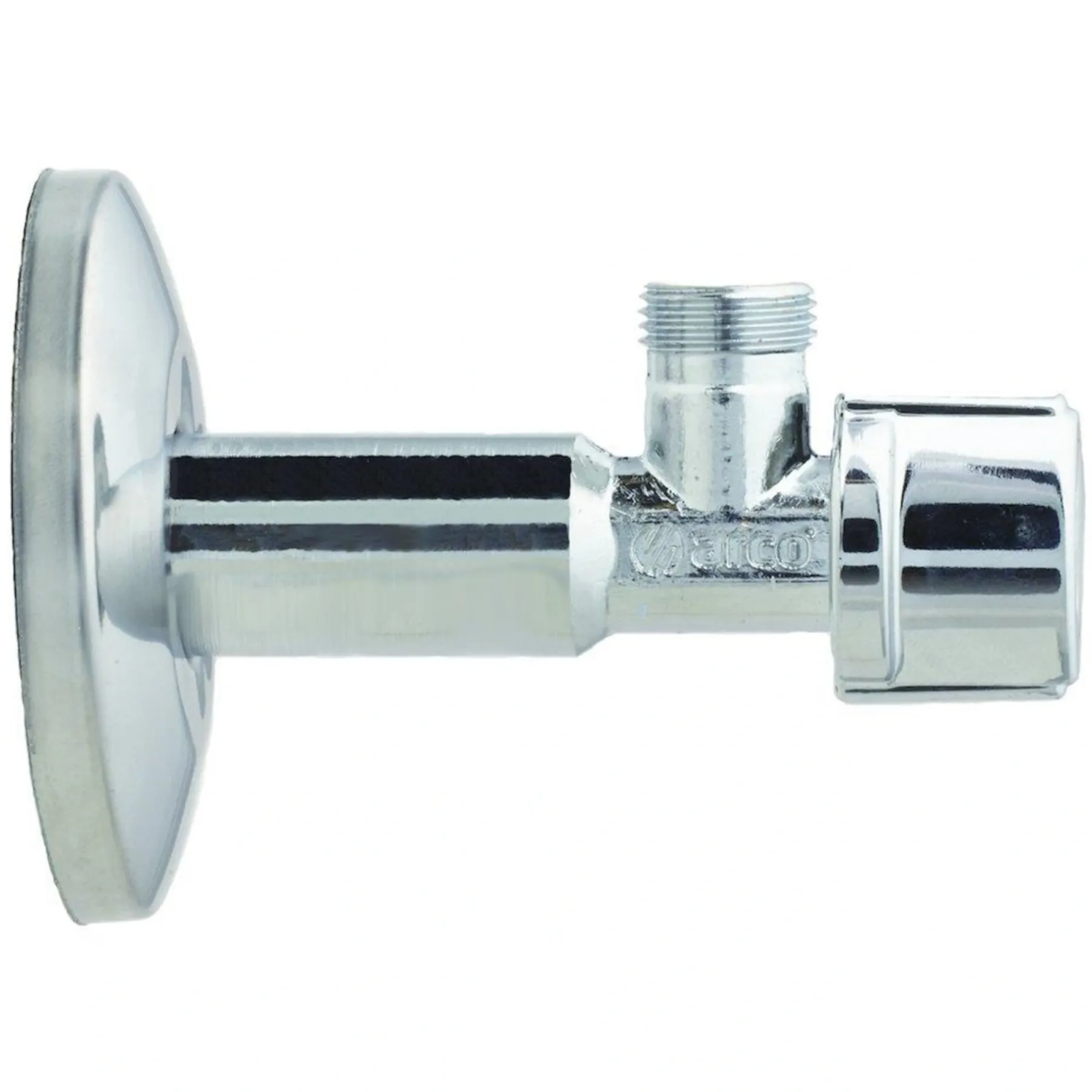 Krom Fittings ^ VVS Trading EKSTRA LANG VINKELVENTIL 1/2"X3/8"/10