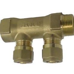 87004. FORDELER 3/4"X3/4"X1/2"X180 MM>VVS Trading New