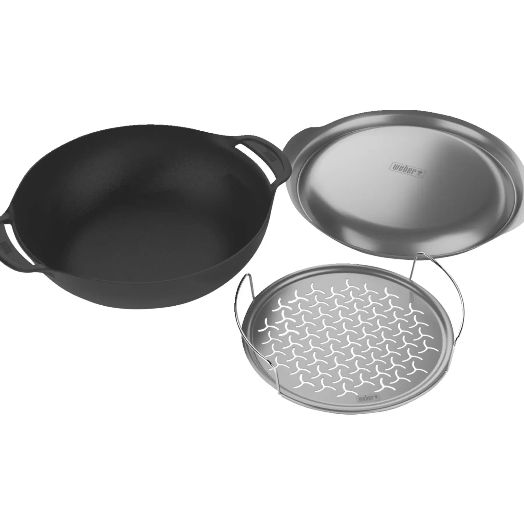 GRILL GRYDE/PANDE PORCELÆNSEMALJERET STØBEJERN>Weber Discount