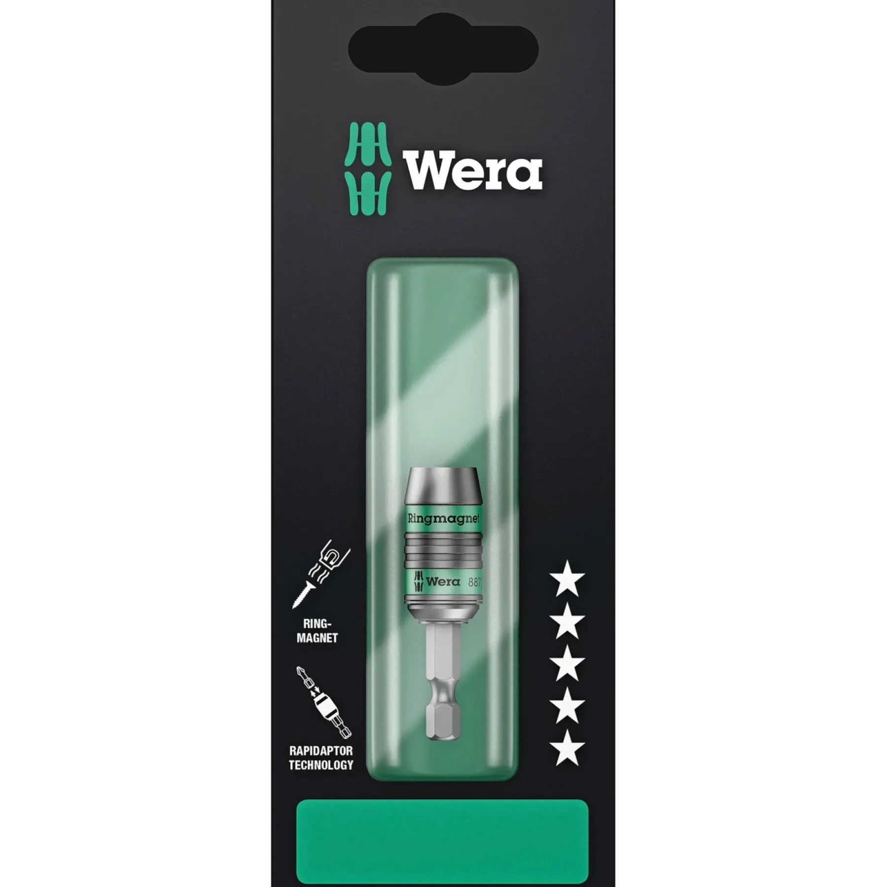Tilbehør Elværktøj ^ Wera 887/4 BITSHOLDER 1/4"X57 MM 1 STK