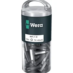 Tilbehør Elværktøj ^ Wera 867/1 BITS TX40 100 STK