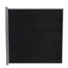Komposithegn ^ Wimex LIVØ PRIME V-PROFIL HEGNSFAG MAT SORT 189.50 X 180 CM