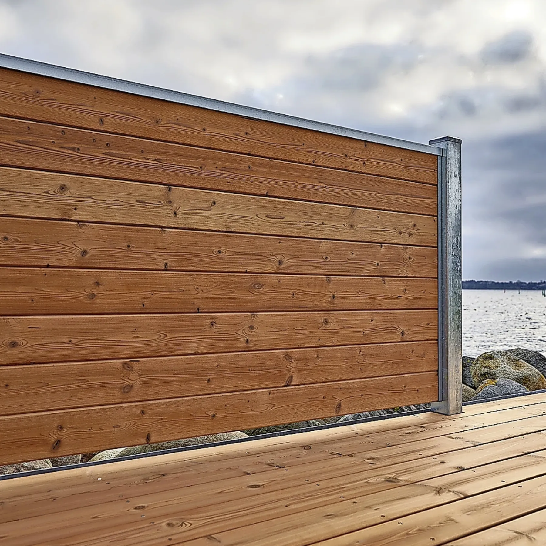 Træhegn ^ Wimex TREND V-PROFIL HEGNSFAG THERMOBEHANDLET GRAN 189.30 X 90 CM